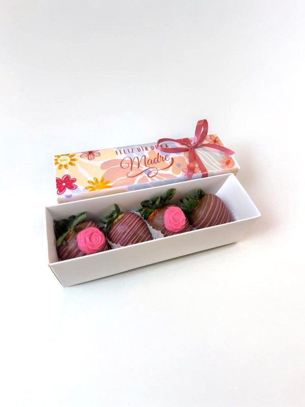 Caja con 4 Fresas Funda Personalizada